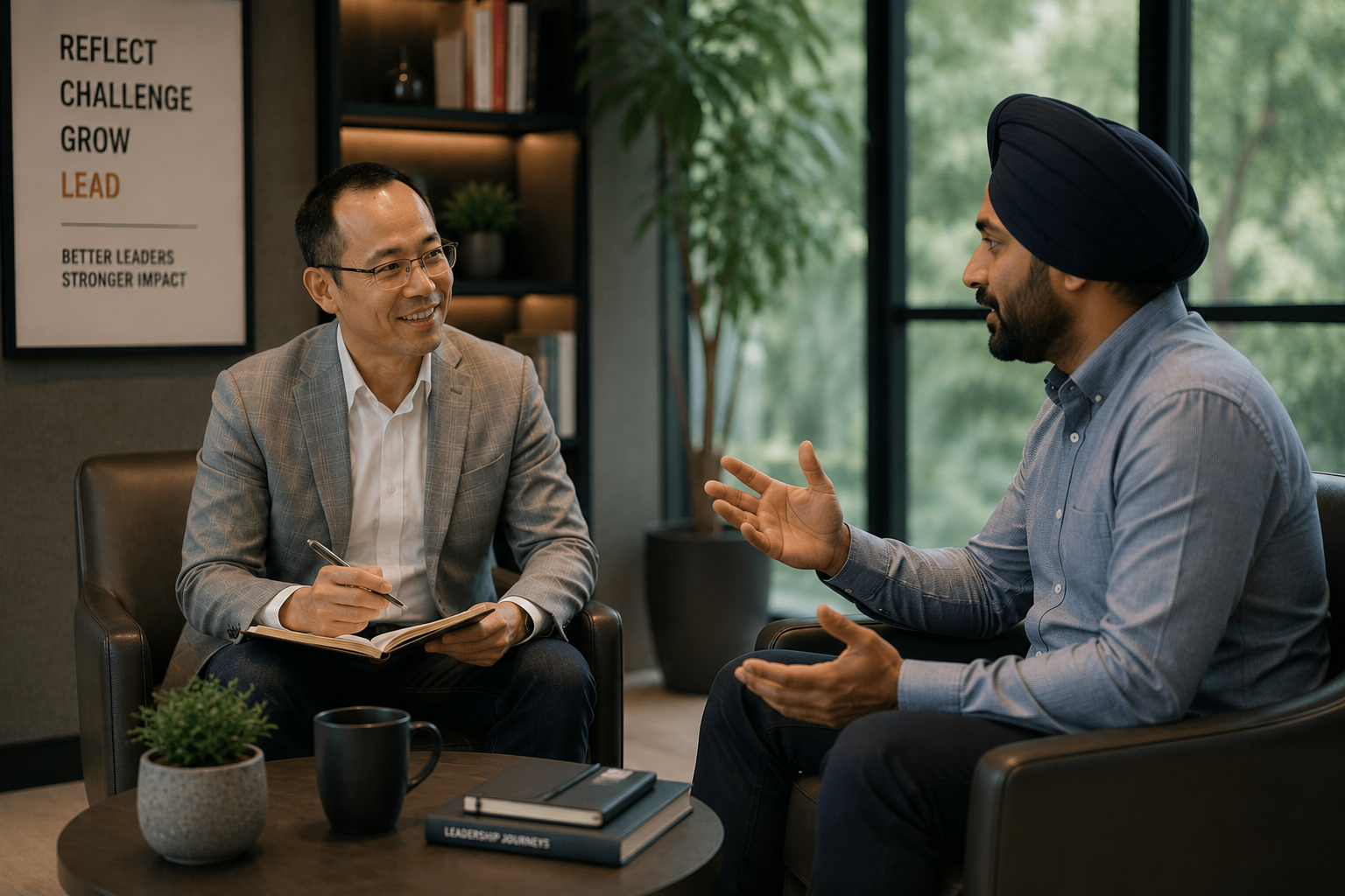 Leadership coaching conversation